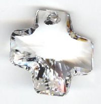 1 20mm Crystal Swarovski Cross (6866)